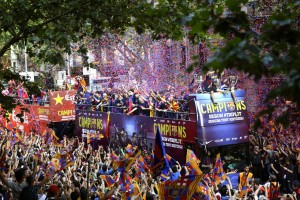 A festa do FC Barcelona