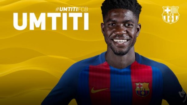 Samuel Umtiti, novo reforço para a zaga do Barça / FCB