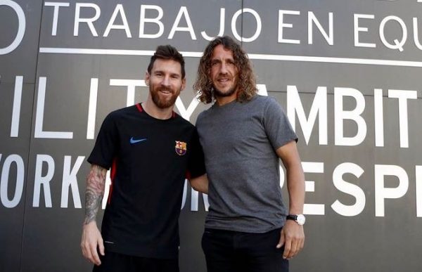 Messi e Puyol, juntos