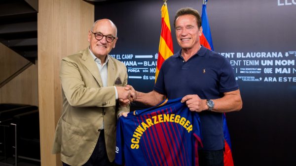 Schwarzenegger no Camp Nou