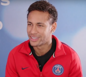 Neymar, durante a entrevista