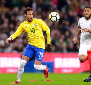 Neymar, contra a Inglaterra