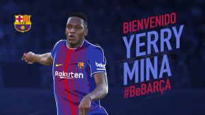Yerry Mina: novo jogador do Barça