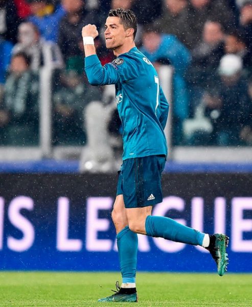 Cristiano Ronaldo celebra o gol contra a Juventus